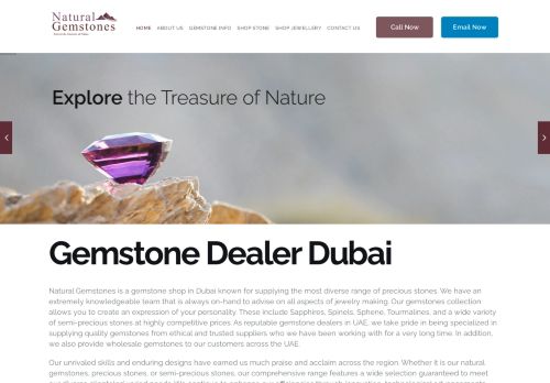لقطة شاشة لموقع Natural Gemstones Dubai
بتاريخ 30/03/2021
بواسطة دليل مواقع كريم جمال