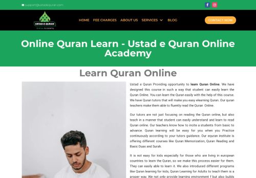 لقطة شاشة لموقع Ustad e Quran Online Academy
بتاريخ 05/07/2021
بواسطة دليل مواقع كريم جمال