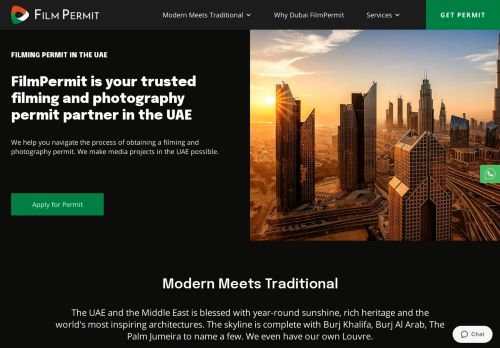 لقطة شاشة لموقع Dubai film permit
بتاريخ 19/07/2021
بواسطة دليل مواقع كريم جمال