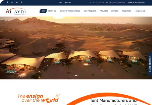 لقطة شاشة لموقع Al Aydi Tents UAE
بتاريخ 05/11/2021
بواسطة دليل مواقع كريم جمال