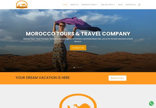 لقطة شاشة لموقع Morocco Tours Company
بتاريخ 15/11/2021
بواسطة دليل مواقع كريم جمال