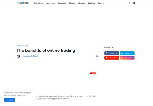 لقطة شاشة لموقع Determine the Benefits of Online Trading in Excellent Detail
بتاريخ 03/12/2021
بواسطة دليل مواقع كريم جمال