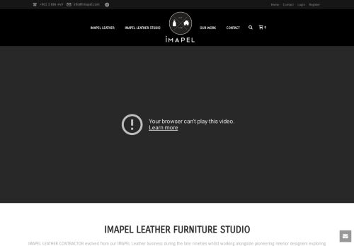 لقطة شاشة لموقع Imapel Leather Furniture Studio
بتاريخ 21/01/2022
بواسطة دليل مواقع كريم جمال