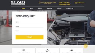 لقطة شاشة لموقع مستر كارز لصيانة السيارات Mr Cars
بتاريخ 21/09/2019
بواسطة دليل مواقع كريم جمال