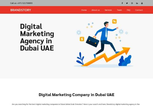 لقطة شاشة لموقع Brandstory Digital Marketing Agency in Dubai
بتاريخ 08/08/2020
بواسطة دليل مواقع كريم جمال