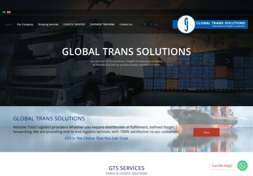 لقطة شاشة لموقع GLOBAL TRANS SOLUTIONS
بتاريخ 26/11/2020
بواسطة دليل مواقع كريم جمال